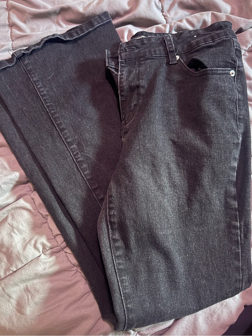 Urban Weekend - Black Denim High Waist Flare Jeans - 11